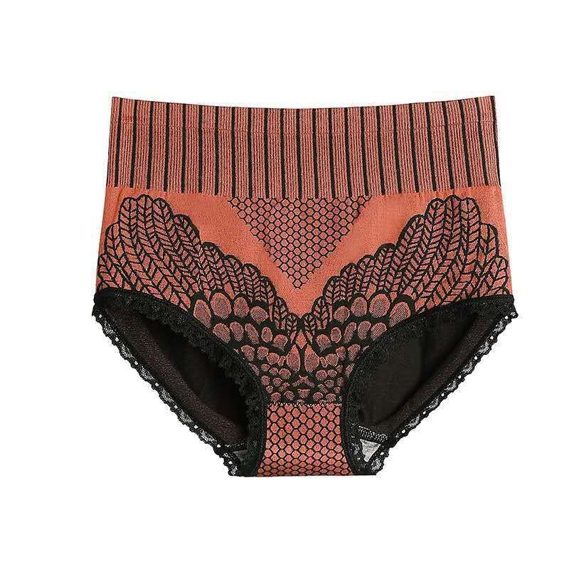 Koronkowe majtki plus size z wysokim stanem