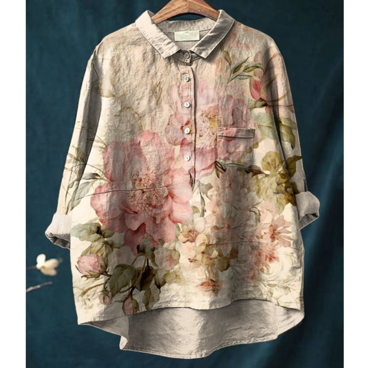 Koszula Elegancki i wygodny top z nadrukiem