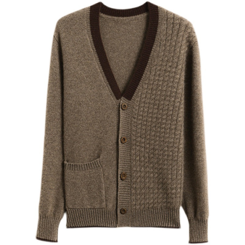 Elegancki sweter w jednolitym kolorze w stylu retro