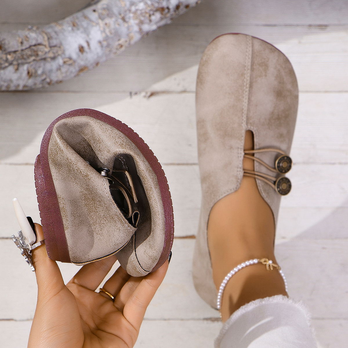 Nowe damskie, miękkie, skórzane, płaskie, wsuwane, codzienne, modne buty, dostępne w różnych kolorach