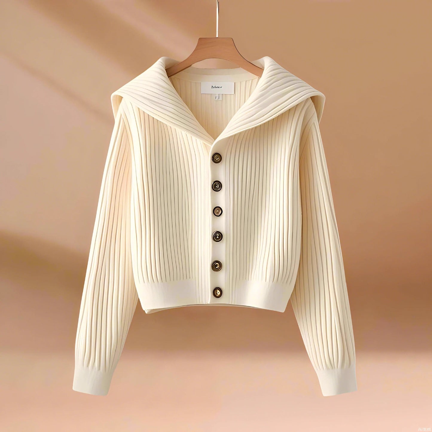 Ten elegancki i wygodny sweter z długim rękawem jest pięknie skrojony, a jego szalowy design pasuje do wielu stylizacji.