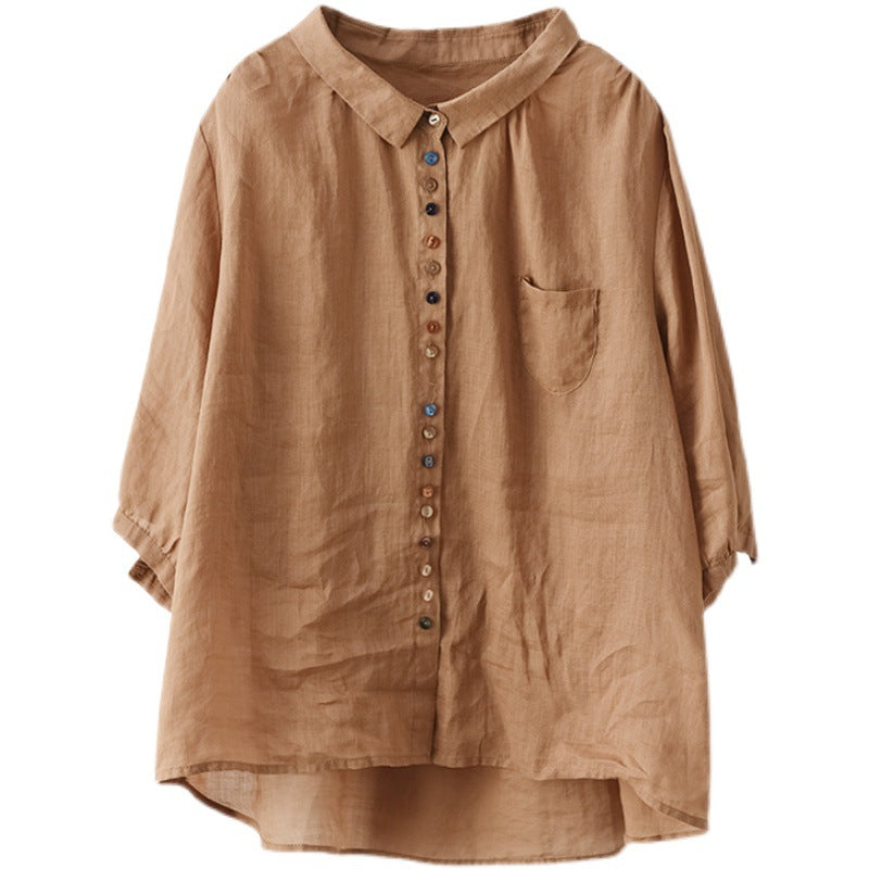 Eleganckie i wygodne kolorowe koszule zapinane na guziki dla kobiet 02