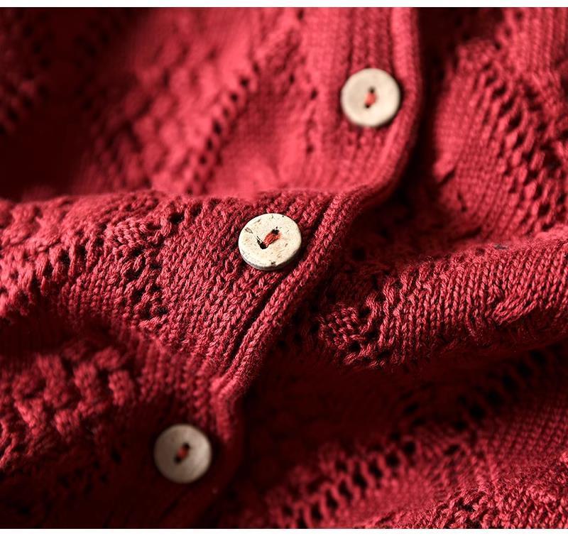 Elegancki i wygodny damski sweter kardigan z dzianiny w kwiaty