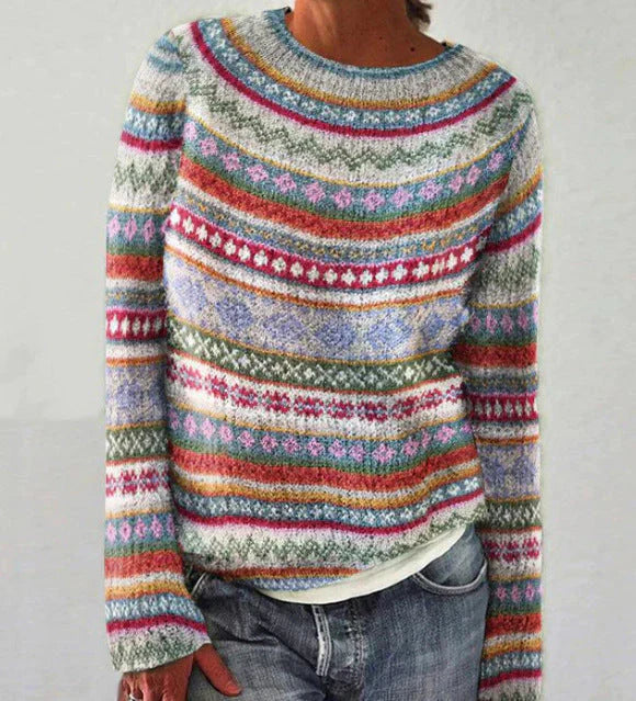 Stylowy prosty uniwersalny sweter 04