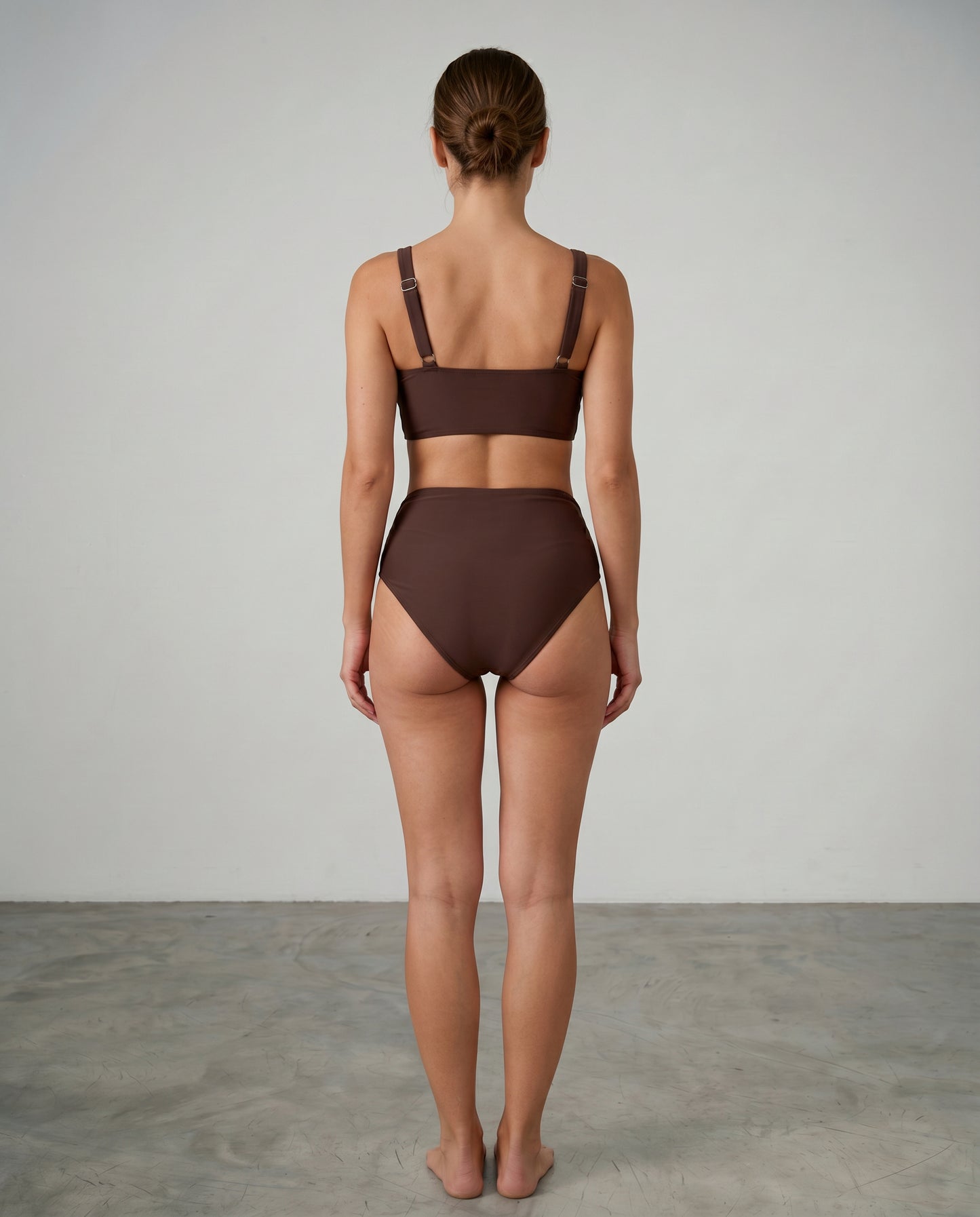 Seksowny dwuczęściowy kostium kąpielowy bikini z wysokim stanem