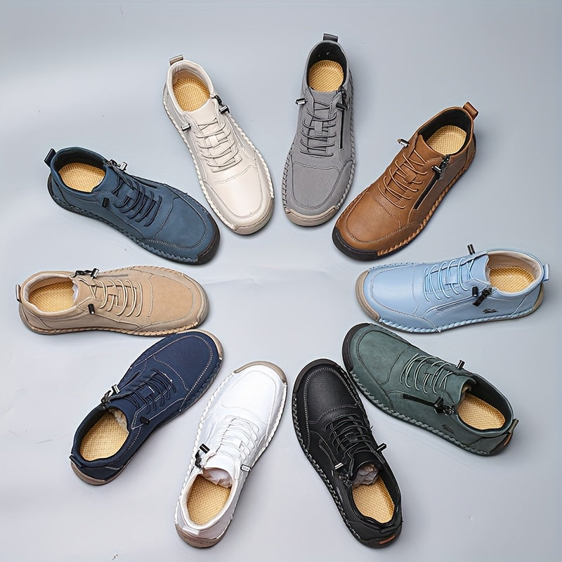 Nowe codzienne buty sportowe, płaska podeszwa, jednolity kolor, gruby materiał, antypoślizgowa podeszwa, miękka i wygodna.