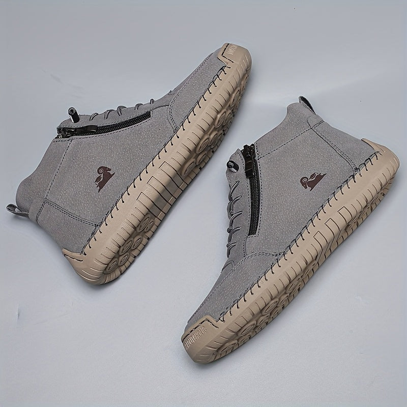 Nowe codzienne buty sportowe, płaska podeszwa, jednolity kolor, gruby materiał, antypoślizgowa podeszwa, miękka i wygodna.