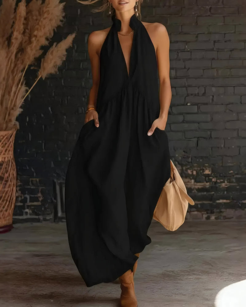 Ta nowa, elegancka, letnia sukienka w stylu kurortowym, wykonana z bawełny i lnu, ze stójką, podkreśli Twój wyjątkowy urok.