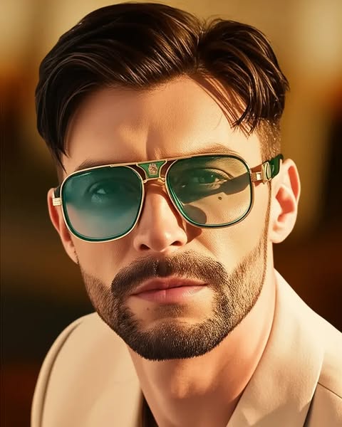 Okulary przeciwsłoneczne typu aviator w stylu retro brytyjskim z metalową belką