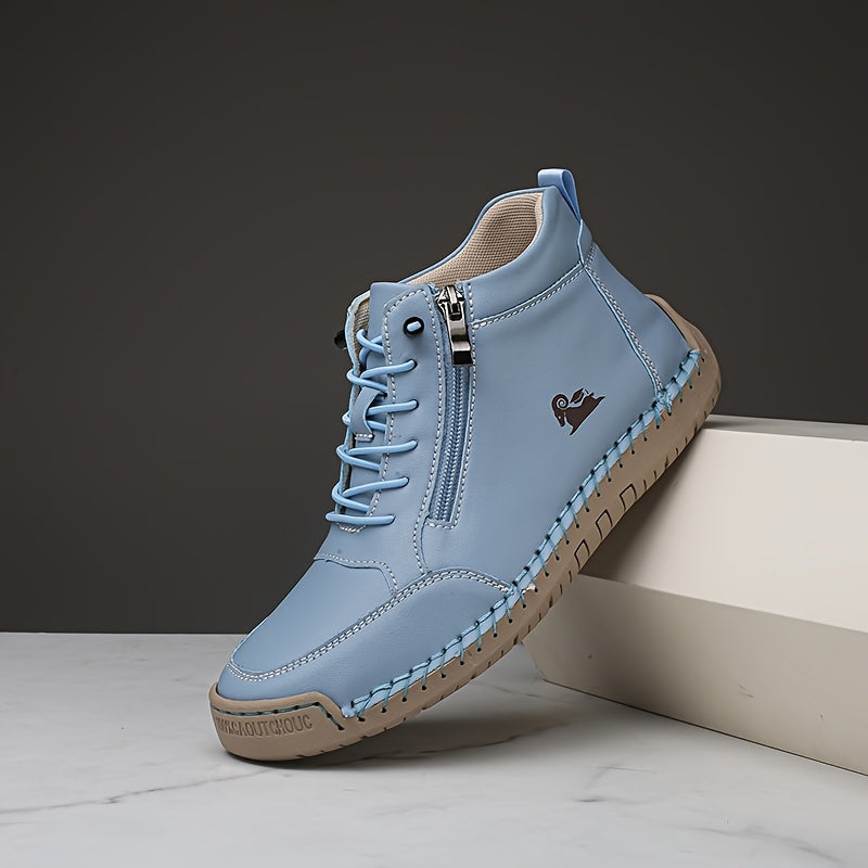 Nowe codzienne buty sportowe, płaska podeszwa, jednolity kolor, gruby materiał, antypoślizgowa podeszwa, miękka i wygodna.