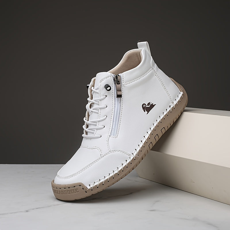 Nowe codzienne buty sportowe, płaska podeszwa, jednolity kolor, gruby materiał, antypoślizgowa podeszwa, miękka i wygodna.