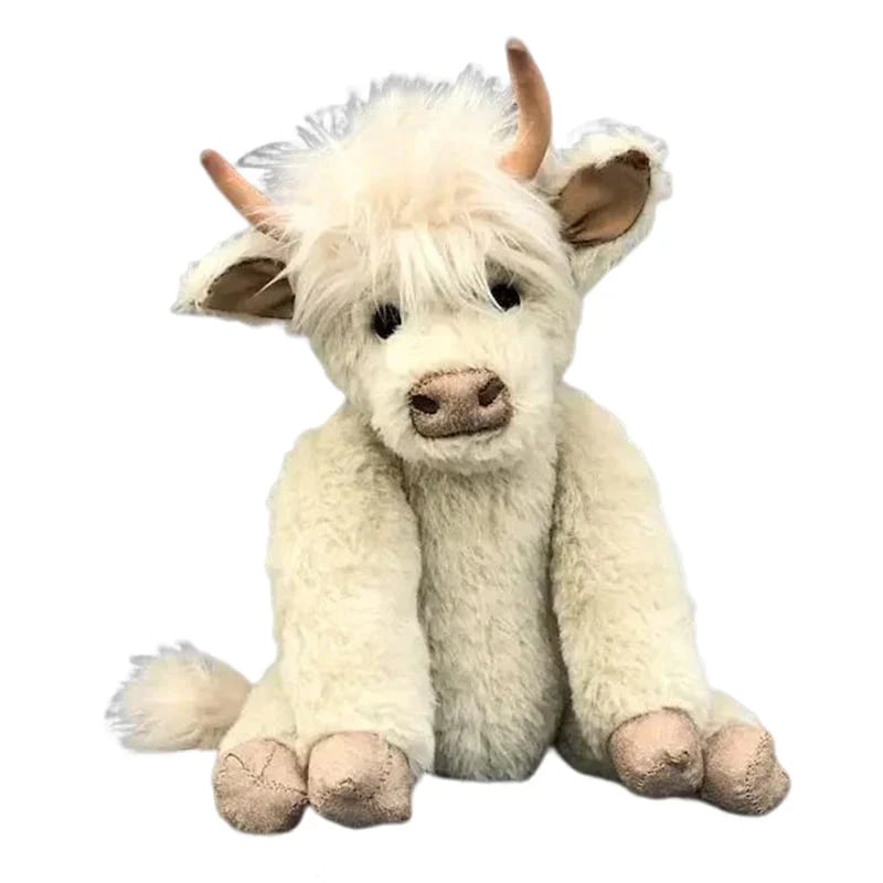Urocza lalka towarzyszka rasy Highland Cow