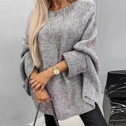 Stylowy i uniwersalny sweter z dzianiny typu cape