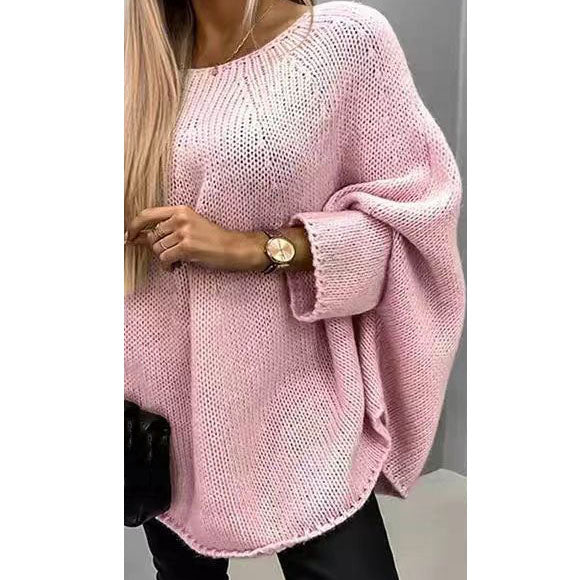 Stylowy i uniwersalny sweter z dzianiny typu cape
