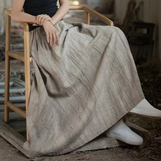 Elegancka i wygodna długa spódnica z gumką w pasie