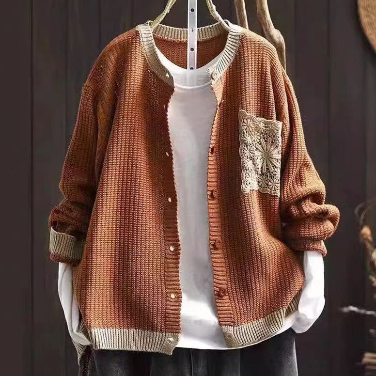 Sweter rozpinany w jednolitym kolorze, odpowiedni do noszenia na co dzień, elegancki i wygodny