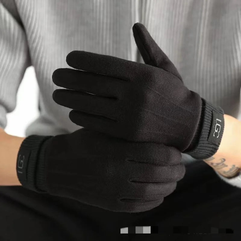 Jesienno-zimowe, ocieplane polarem, odporne na zimno i ciepłe rękawiczki, w stylu unisex