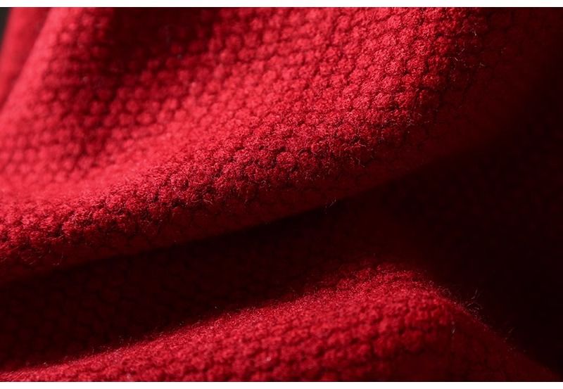 Damski gruby dzianinowy sweter kardigan w jednolitym kolorze do noszenia na co dzień